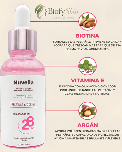 SÉRUM DE PESTAÑAS Y CEJAS - NUVELLA