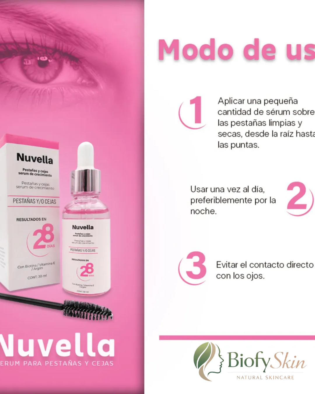 SÉRUM DE PESTAÑAS Y CEJAS - NUVELLA