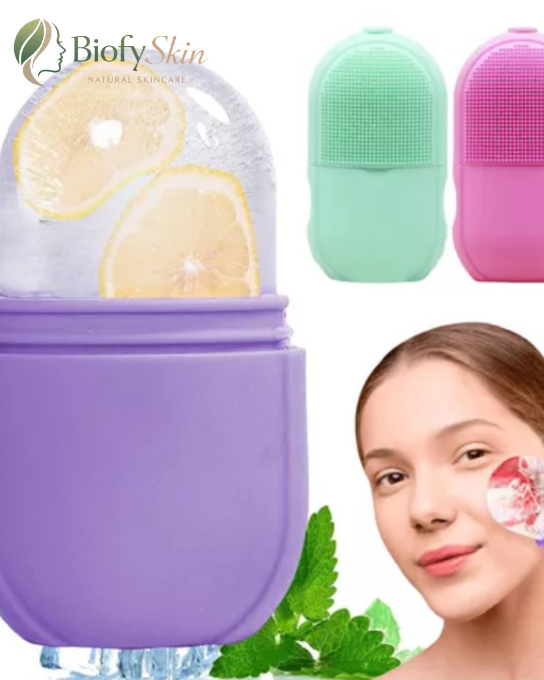 MOLDE MASAJEADOR FACIAL SILICONA DE HIELO